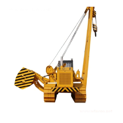 เครื่องปรับระบายน้ําชนิด Crawler พร้อมแขนยกไฮดรอลิก สําหรับการก่อสร้างลําเลียงท่อสนาม